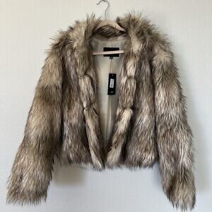 Fashion Nova Faux Fur Coat New With Tags